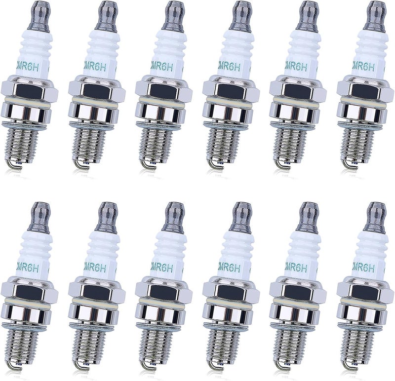 Adefol 12 Pack CMR6H Spark Plugs, Spark Plug for Stihl FS40 FS40C FS56 FS56RC FS90 FS90R FS100 FS110 HL90 HL110 HT100 KM90 Trimmer Weedeater BR500 BR550 BR600 Blower, CMR6H Spark Plug for NGK 3365 - Image 1